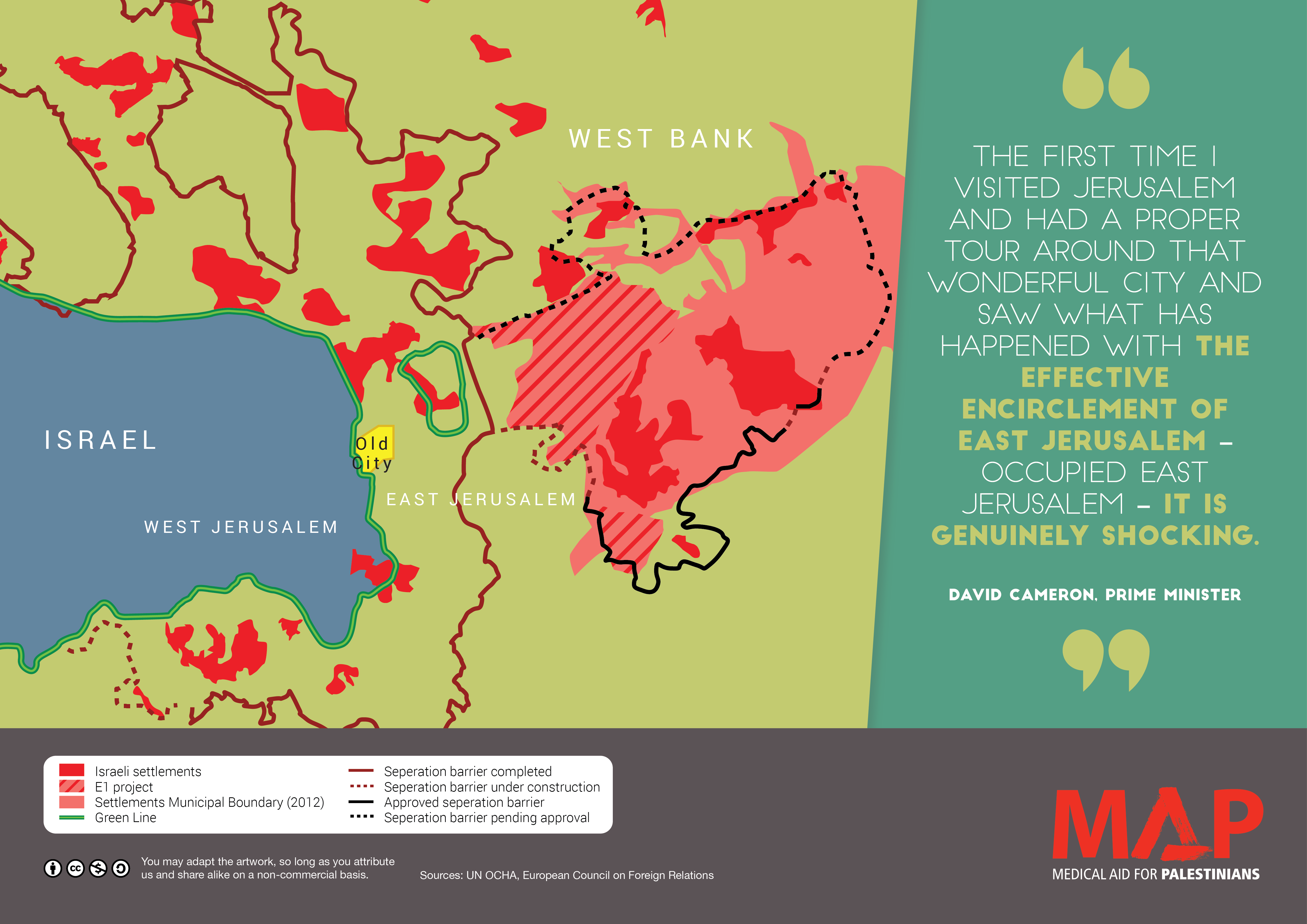 Infographic: The Encirclement of East Jerusalem - MAP News - Medical